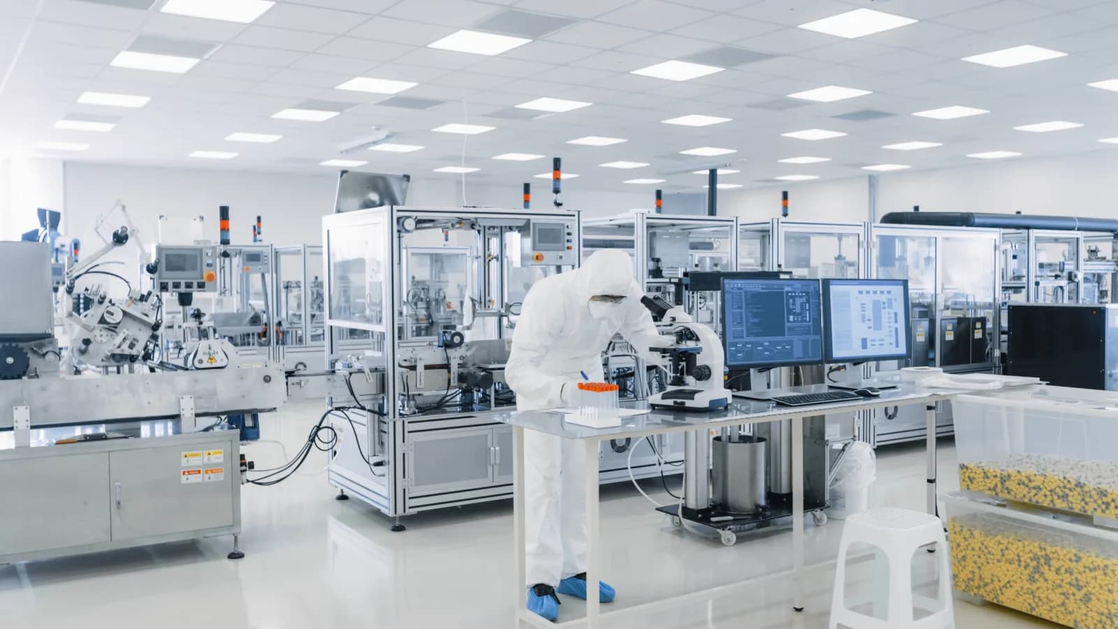 GMP-certified CMO/CDMO manufacturing facility